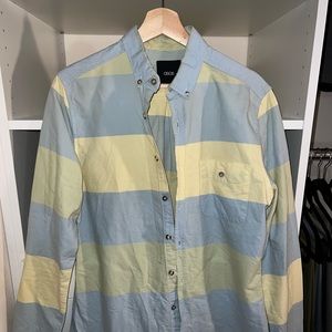 Collar shirt ASOS yellow and blue